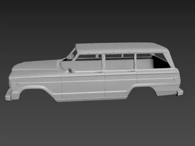 Jeep Grand Wagoneer 1973 Body For Print 3D print model