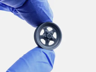 15x5 Weld Pro Star Wheel and Brake 3D print model