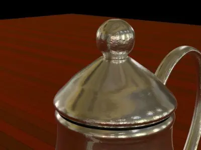 Beautiful Vintage Kettle Free low-poly 3D model