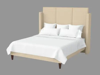 Locksley bed Hickory Chair 3D model