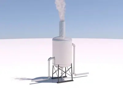Refinery Industrial Furnace 05 3D model