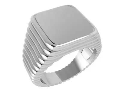 Square Diamond Ring 3940 3D print model