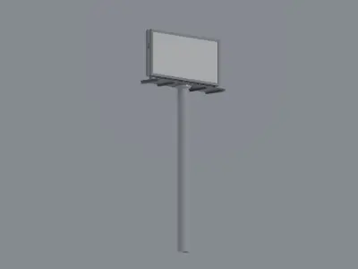 Advertising Board 3D model