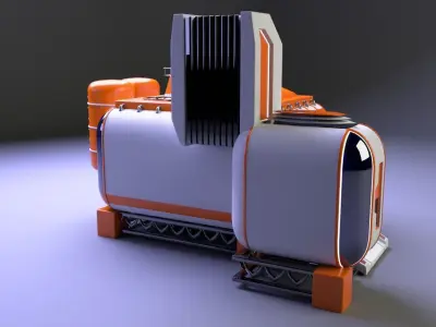 Scifi Warehouse  3D model