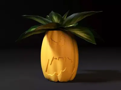 Pumpkin pots 2 3D print model