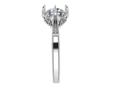 Round Diamond Ring 4025 3D print model