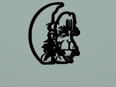 Hanuman Logo 3D print model