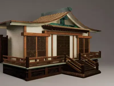 ASIAN HOUSE Free 3D model