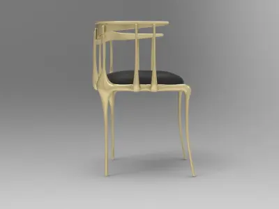 Tihiogre Dining Chair Low-poly 3D model