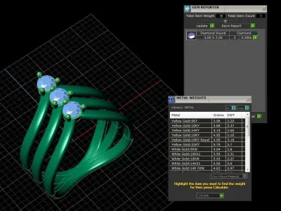 Jewelry Ring 3D print model 5