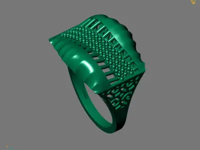 Women Plain Ring Ready STL Models Womens Ring 3d models 3D print model 9