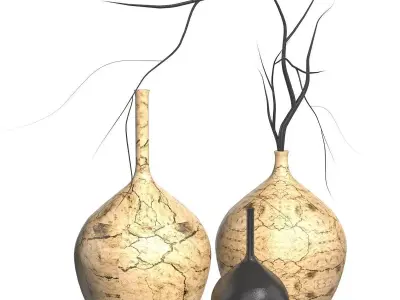 Ceramic Vases 3D model purchase