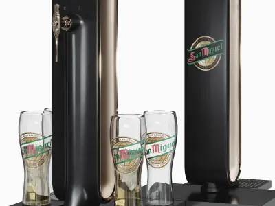 Coffee bar accessories 02 3D model