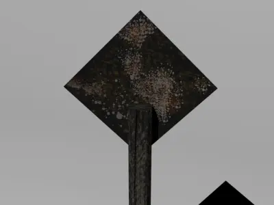 TRANSIT SIGNS Low-poly 3D model