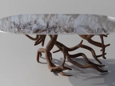 Organic roots Coffee Table 3D model