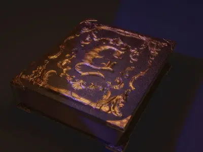 Magic Books Set Low-poly 3D model Low-poly 3D model