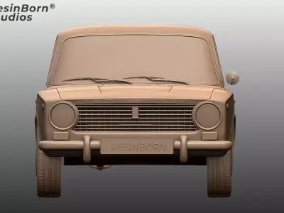 Vaz Ziguili 2101 Classic Soviet Sedan 3D Model 3D print model
