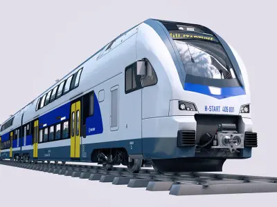 Stadler KISS Double Deck Train 3D model