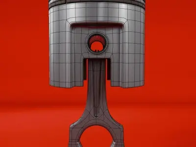 Piston Low-poly 3D model