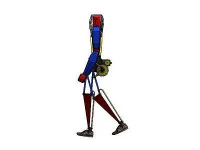 Humanoid Model - Walking Performance  3D print model