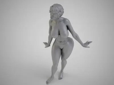 Allure golden woman 3D print model