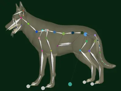 German Shepherd Dog Breed 3D model