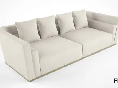 Fendi Casa Borromini sofa 3D model