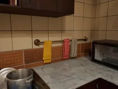 Kitchen Cloth and Wall Holder Set Low-poly 3D model