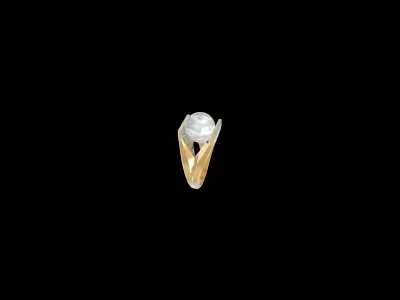 Ring with Mother Of Pearl 3D print model