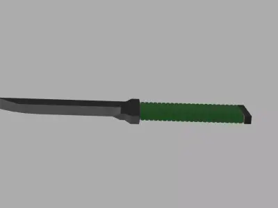 Low Poly Knife Low-poly 3D model