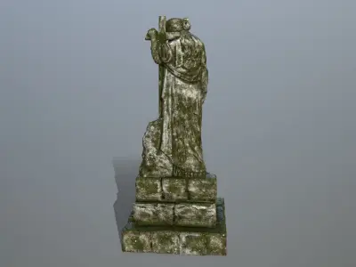 statue 5 Low-poly 3D model