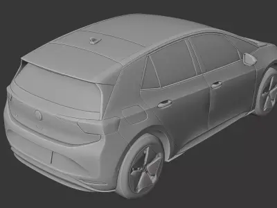 Volkwagen ID3 3D print model