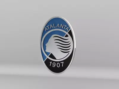 Atalanta Football Team Logo 3D model