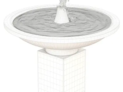 Autumn Leaves Fountain 3D model