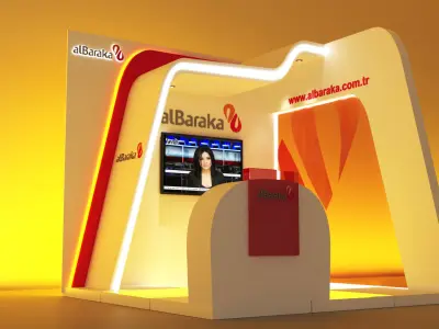 Exhibition Fair Stand 3x3 3D model