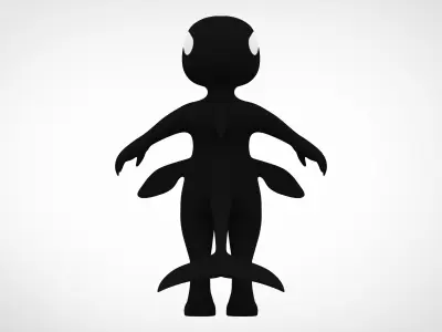 Killer Whale Orca  Low-poly 3D model