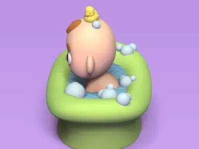 Baby Bath 3D print model