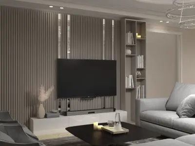 interior neoclassical design  3D model