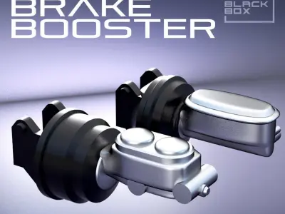 MUSCLE CAR POWER BRAKE BOOSTER 1-24TH 3D print model