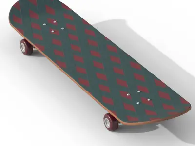 Skate Collection Low-poly 3D model