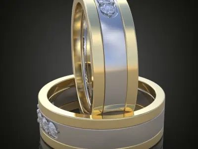 Ring 3D model 0183 printable model2 Free 3D print model
