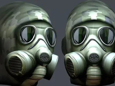 Helmet 3d model military combat Military Low-poly  Low-poly 3D model 15