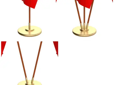 Taiwan Flag Pack 3D model