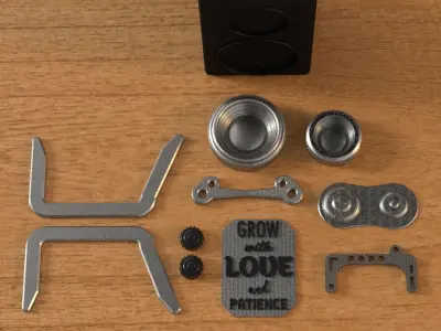 RETRO CAMERA FLOWERPOT 3D print model