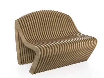 Parametric bench 2s2 3D model