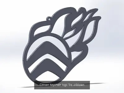 Citroen keychains 3D Model Pack