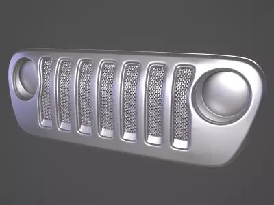 JEEP WRANGLER UNLIMITED SAHARA 2019 GRILL 3D print model