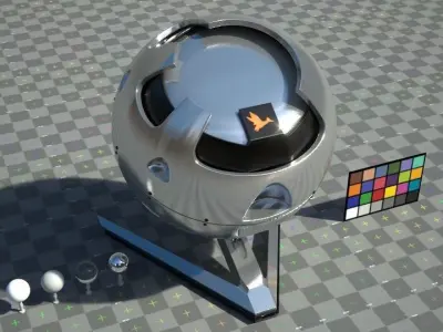 Metal Stainless Steel material - VRay shader no textures  Texture