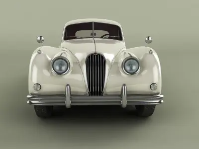 Jaguar XK140 Fixed Head Coupe 3D model