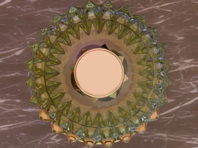 Valentino perfime yellow 3D model product for Advertising 3D model